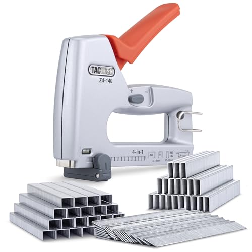 Tacwise 1764 Z4-140 Heavy Duty 4-in-1 Metal Staple Nail Gun Bundle
