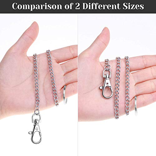 image for Anezus 2Pcs Chain Belt Set, Wallet Chain, Pants Chain, Pocket Chain wi