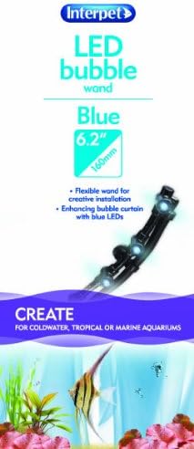 Interpet LED Flexible Bubble Wand Light with Air Wall, for Aquarium Fish Tank Tropical, Coldwater, Submersible, Blue, 16cm - Image 4
