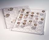 Lighthouse Album Pages 2 Pack for 48 Small Capsules: Lighthouse Capsules for 24 or 25mm Coins, Standard Small and Air Tite 