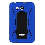 BLUE BLACK Heavy Duty Hybrid Case Cover Skin for Samsung Galaxy Tab 3 7