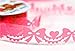 MassMall Cute Lace Flower Clear DIY Decorative Sticky Paper Masking Adhesive Tape (Pink/Yellow/Blue)