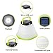 Solar Portable Led Camping Lantern Lights Outdoor -Tabletop Lantern Rechargeable Emergency Light Collapsible Flashlight- Solar or USB Chargeable for Outdoor Hiking Tent Garden (Green)