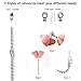 Fan Pull Chain with 35.4 inches Extension, Kinghouse 2 pcs 13.6 inches Copper Beaded Ball Fan Pull Chain Set Including Beaded and Pull Loop Connectors (2 Set)