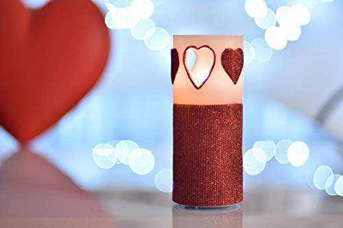 Heart Flameless Candle with Timer - Image 4