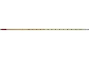 Thermco B300FW3SSC General Laboratory Red Spirit Filled Thermometer, Safety Coated, 0 to 300°F Range, 2°F Division, 76mm Imme