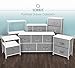 Sorbus Nightstand with 4 Drawers - Bedside Furniture & Night Stand End Table Dresser with Steel Frame, Wood Top, Easy Pull Fabric Bins for Home, Bedroom Accessories, Office & Dorm