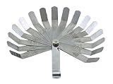 OEMTOOLS 25349 Offset Feeler Gauge with 16 Blades | Automotive Repair, Machining, and Woodworking Tool for Exactly Measuring the Gaps Between Two Parts | Rust Resistant