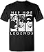 Hip Hop Legend Graphic T-shirts Tupac Eazy E Biggie XL Black