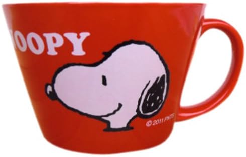 Maruhi Hida Pottery SNG-50R-1P Snoopy Oven Soup Cup