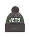 New Era NFL 2016 Graphite and Team Color Sport Knit Beanie, One Size