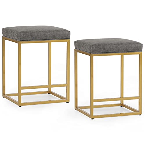 MAISON ARTS Counter Height 24" Bar Stools Set of 2 for Kitchen Counter