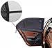 MDW 4 Pcs Improved Version Adjustable Universal Fit Car Side Window Shade Baby Sun Shade,Fits Most Cars and SUV Easy to Install (4 Contoured)