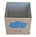 Toy Storage Box Bin Organizer Collapsible, Cloud- 100% Money Back Guarantee