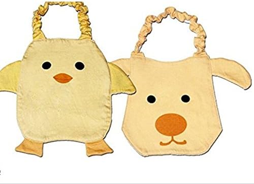 Gouerping Cartoon Waterproof Saliva Towel Toddler Baby Bib (Dog Penguin)