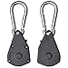 Pair of Heavy Duty Adjustable Grow Light Ratchet Rope Hanger Yoyo for Grow Light Fixtures & Gardening by Hongville (1/8