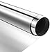 LOOBANI Window Film Sun Blocking, Privacy One Way Mirror Glass Anti UV Static Cling Heat Control Window Tint for Home and Office (Silver 35.4 inch x 6.5 feet 2 Sheet)