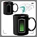 econoLED Battery Color Changing Thermometer Heat Kruzhkus Mug Sensitive Porcelain Tea Coffee Cup