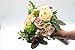 Yokoke Wedding Bridal Bridesmaid Bouquet Wedding Holding Flower Artificial Peony Rose Green Succulent for Wedding Church Party Home Decor