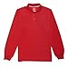 French Toast Boys' Little Long Sleeve Stretch Sport Polo, red, S (6/7)