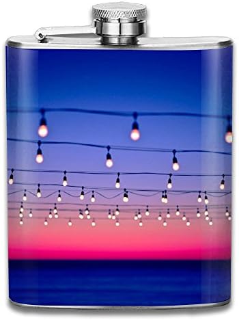 Sunset Light Bulb Nature Depth Of Field Gifts Top Shelf Flasks Stainless Steel Flask