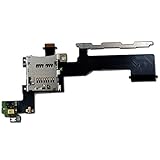 Bestcompu SD Memory Card Tray Holder Slot + Power Volume Button Flex Cable For HTC One M9