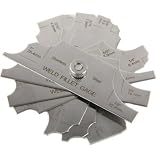Co-link MG-11 Metal Weld Fillet Gages Set (7PCS) 1/8''-1'' Welding Inspection Test Ulnar MM & inch