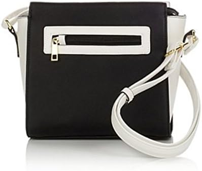 TravelSmith RFID Crossbody Bag with Anti-Theft Pacsafe Features ~Black/White