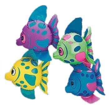 Fun express mini inflatable fish (1 dozen)