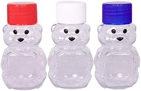 2-ounce RetroPak Plastic Panel Bear USA Patriotic Variety 24-Pack (Red, white, and blue caps)