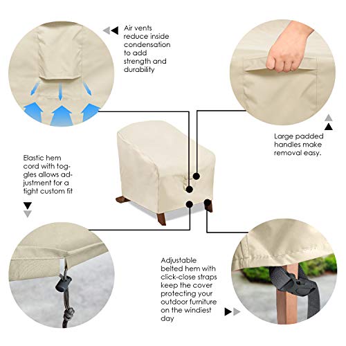 Honest Outfitters Patio Adirondack Chair Cover,Waterproof Patio Chair