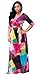 Aecibzo Women's Boho Long Sleeve Floral Print Beach Party Long Maxi Dress (L, Multicolor)