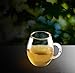 Sun's Tea Ultra Clear Glass Tea Mug | Coffee Mug 16 oz (470 ml) | Borosilicate - Glasses w Big Handle | Simple and Elegant | Microwave Safe | Pure Glass