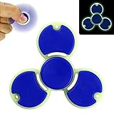 Fidget Spinner Toy,Glow In The Dark,Yeonha Toys New Design(Blue) For Stress Reducer Helps Focus Relieve ADD ADHD ANXIETY Adult Children Kid, Quiet and Stable Last for 2-3 min Spin Time!