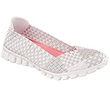 Skechers EZ Flex 2 Rockin' It Womens Ballet Flat Sneakers