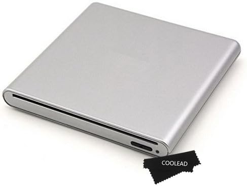 COOLEAD- Slimline USB Slot Loading External CD RW DVD ROM Combo Drive for For Apple MacBook Air Pro iMac Mac OS Laptop Desktop PC Cumputer Windows 98/2000/ME/XP/VISTA/7/8 OS, Silver