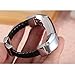 For Fitbit Alta Bands, bayite Leather Bands Adjustable Metal Buckle Leather Cord Braided Wristband Black Small 5.5