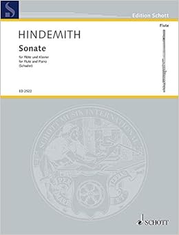 Sonate Nach Dem Text Der Ausgabe Paul Hindemith Samtliche Werke Herausgegeben Von Luitgard Schader Flote Und Klavier Edition Schott Amazon De Schader Luitgard Hindemith Paul Bucher