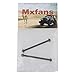Mxfans 56mm Black Aluminum Alloy RC 1:10 Rally Model Car Dogbone Drive Shaft HPI WR8 Flux Set of 2