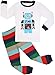 BOOPH Boy Pajamas Set Toddler Little Boy Long Sleeves Cotton Sleepwear 4T White