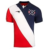 Klew NFL Men's Diagonal Stripe Polo