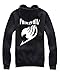 Ya-cos Fairy Tail F&C Happy Bag Lovers Fleece Casual Zipper Jacket Coat,Black, Small