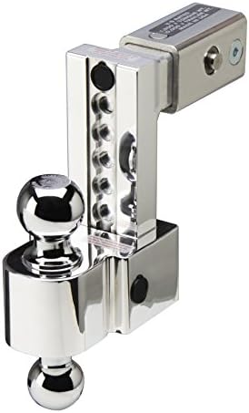 Fastway Flash Secure DT-ALBM6625-2S Adjustable Dual Locking Aluminum Ball Mount with 6 Inch Drop, 2.5 Inch Shank, Built-in Locks and Stainless Steel Balls