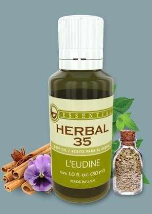 L'eudine Beauty and Health HERBAL 35 with 35 Essential Oils, 1 fl oz. by L'eudine