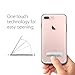 Spigen Crystal Hybrid iPhone 7 Plus Case with Water-Mark Free TPU and Magnetic Metal Kickstand for iPhone 7 Plus 2016 - Rose Gold