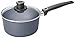 Woll Lite/Plus Diamond Reinforced Nonstick Scratch Resistant Cast Aluminum in Saucepan with Lid, 2.6 Quart, Gray