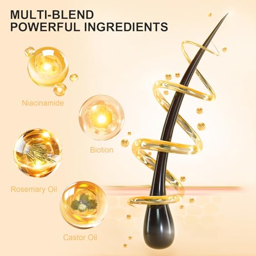 Hair Growth Serum Spray for Men/Women to Accelerate Hair Growth Prevent Hair Loss with Biotin and Rosemary for Hair Growth Oil, Hair Growth Oil