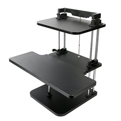 Yaekoo Dual Level Sit/Stand Desk Riser TwoLevel, Height Adjustable