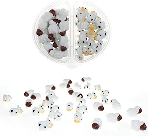 Slime Making Kit Supplies StarOwl's Slime Charms, Cows 18 pcs & Sheep 16 pcs of Slime Beads