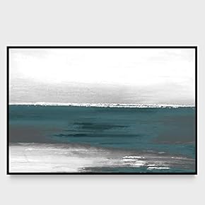 signwin Framed Canvas Wall Art Abstract Seascape Canvas...